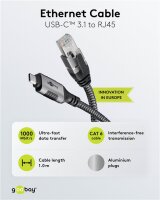 Ethernet-Kabel USB-C™ 3.1 auf RJ45, 1 m