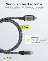 Ethernet-Kabel USB-C™ 3.1 auf RJ45, 1 m