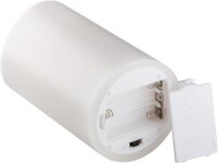 3er-Set LED-Echtwachs-Kerzen, weiß