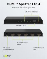 HDMI™-Splitter 1 auf 4 (4K @ 30 Hz)
