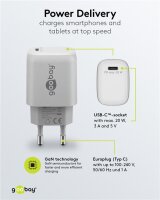USB-C™ PD GaN Schnellladegerät (20 W) weiß
