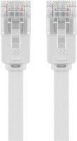 CAT 5e Flach-Patchkabel, U/UTP, weiß
