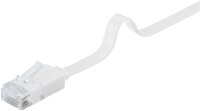 CAT 5e Flach-Patchkabel, U/UTP, weiß