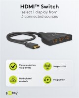 HDMI™-Umschaltbox 3 auf 1 (4K @ 60 Hz)