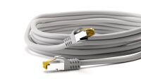 RJ45 Patchkabel CAT 6A S/FTP (PiMF), 500 MHz mit CAT 7 Rohkabel, grau