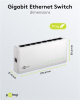 8-Port Gigabit Ethernet Netzwerk-Switch