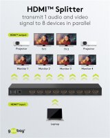 HDMI™-Splitter 1 auf 8 (4K @ 60 Hz)