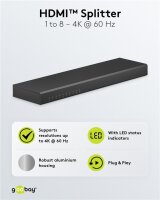 HDMI™-Splitter 1 auf 8 (4K @ 60 Hz)