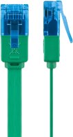 CAT 6A Flach-Patchkabel, U/UTP, grün