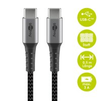 USB-C™-auf-USB-C™-Textilkabel mit...