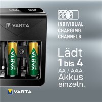 LCD Plug Charger+ (Typ 57687) inkl. 4x AA 2100 mAh