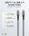 USB-C™-auf-USB-C™-Textilkabel mit Metallsteckern (spacegrau/silber), 1 m