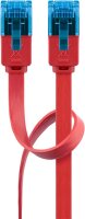 CAT 6A Flach-Patchkabel, U/UTP, rot