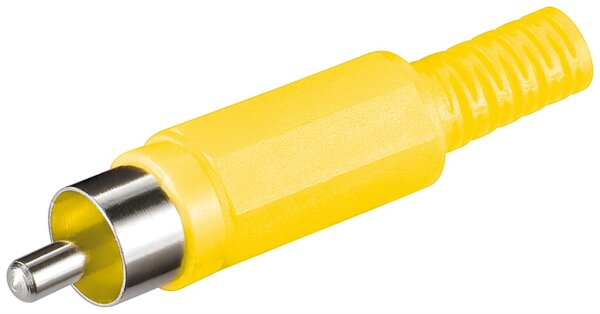 Cinch-Stecker - Kunststoffausführung, mit Knickschutz