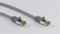 RJ45 Patchkabel mit CAT 8.1 S/FTP Rohkabel, grau