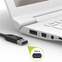 goobay - USB-C™ Lade- und Synchronisationskabel - 10cm - verbindet Geräte mit USB-C™- und USB-A-Anschlüssen miteinander