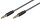 Audio Verbindungskabel AUX, 3,5 mm Stereo 4-pol., Slim, CU - 0,5 m