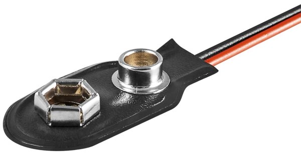 1x 9 V Block Batterieclip