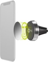 goobay - Magnethalterungs-Set Universal im Slim-Design zur einfachen und sicheren Befestigung mobiler Kleingeräte im Fahrzeug
