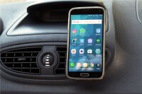 goobay - Magnethalterungs-Set Universal im Slim-Design zur einfachen und sicheren Befestigung mobiler Kleingeräte im Fahrzeug