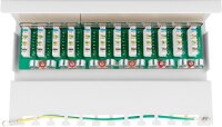 CAT 6 Mini/Desktop Patch Panel, 12 Port, (1 HE)