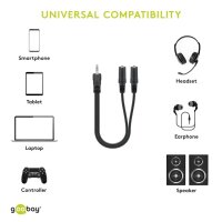 Audio Y-Adapterkabel (3,5 mm stereo)
