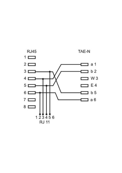 TAE Telefon-Adapter-Stecker