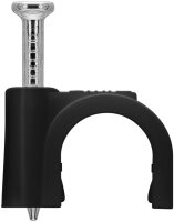 Kabelschelle 8 mm, schwarz 100er Set