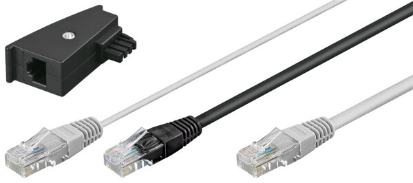 DSL-Y-Verteiler/-Adapter (RJ45/TAE) Kabelset