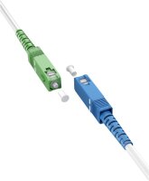 Glasfaserkabel (FTTH), Singlemode (OS2) White, (Simplex), 1 m