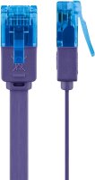 CAT 6A Flach-Patchkabel, U/UTP, violett
