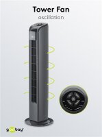 Turmventilator mit Fernbedienung