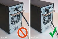 CAT 6A Patchkabel 1x 90° gewinkelt, U/UTP, weiß