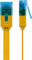 CAT 6A Flach-Patchkabel, U/UTP, gelb
