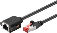 CAT 6 Verlängerungskabel, S/FTP (PiMF), schwarz