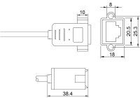 CAT 6 Verlängerungskabel, S/FTP (PiMF), schwarz