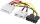 PC-Lüfter Stromkabel/Stromadapter, 5.25 Stecker zu Lüfter 2x 12 V/2x 5 V