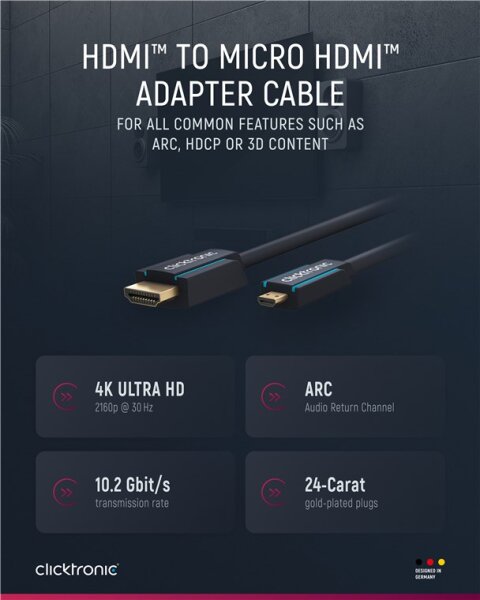 HDMI™-auf-Micro-HDMI™-Adapterkabel