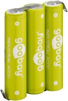 goobay - 3x AAA (Micro) Akku - 3,6 Volt 800mAh LSD-NiMH Akku (Ready-to-Use) Akkupack zum Selbsteinbau