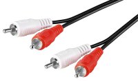 Stereo-Verbindungskabel 2x Cinch - 0,5 Meter - 2x...