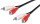 Stereo-Verbindungskabel 2x Cinch - 0,5 Meter - 2x Cinch-Stecker (Audio links/rechts) > 2x Cinch-Stecker (Audio links/rechts)