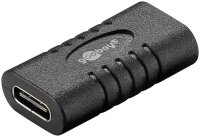 Adapter USB-C™ auf USB-C™, Kupplung, schwarz