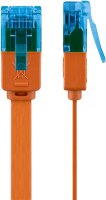 CAT 6A Flach-Patchkabel, U/UTP, orange