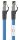 RJ45 (CAT 6A, 500 MHz) Patchkabel mit CAT 8.1 S/FTP Rohkabel, blau