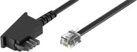 Telefonkabel (Universal Pinout), schwarz