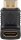 HDMI™-Winkeladapter 270° vertikal, 4K @ 60 Hz, vergoldet