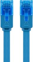 CAT 6A Flach-Patchkabel, U/UTP, blau