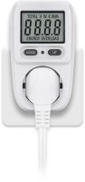 Digitales Energiekostenmessgerät / Stromzähler - weiß/grau IP20 Pb