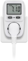 Digitales Energiekostenmessgerät / Stromzähler - weiß/grau IP20 Pb