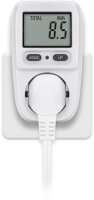 Digitales Energiekostenmessgerät / Stromzähler - weiß/grau IP20 Pb